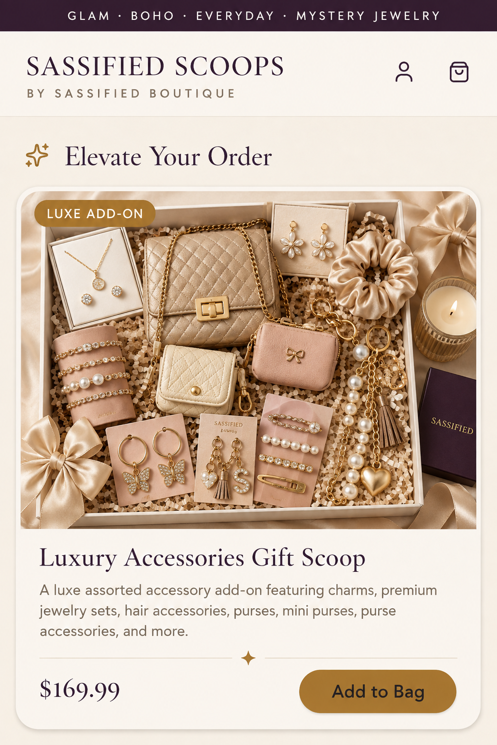 Designer Bag Gift Scoop
